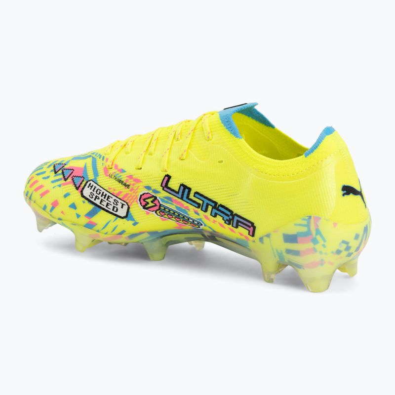 Buty piłkarskie PUMA Ultra Nitro 7 Ultimate Advanced Level FG puma white/blue glimmer/pink glimmer/yellow alert 3