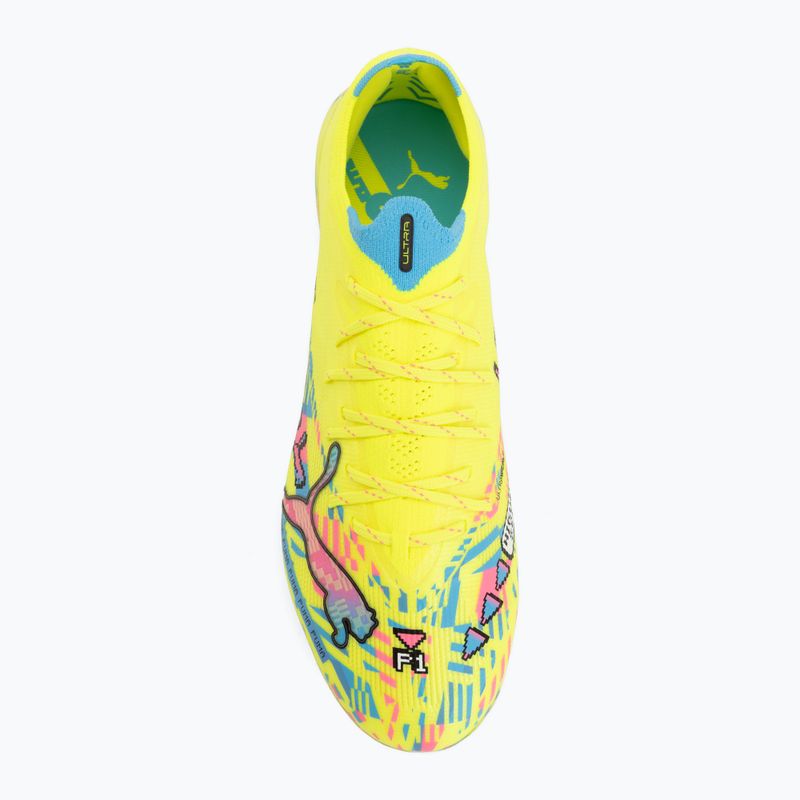 Buty piłkarskie PUMA Ultra Nitro 7 Ultimate Advanced Level FG puma white/blue glimmer/pink glimmer/yellow alert 5