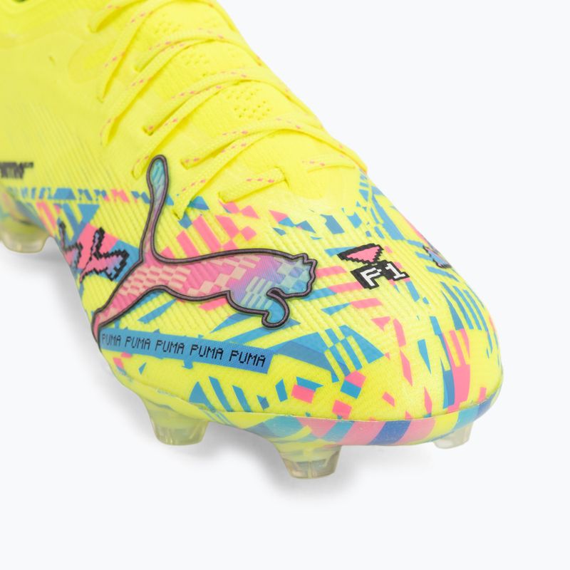 Buty piłkarskie PUMA Ultra Nitro 7 Ultimate Advanced Level FG puma white/blue glimmer/pink glimmer/yellow alert 7