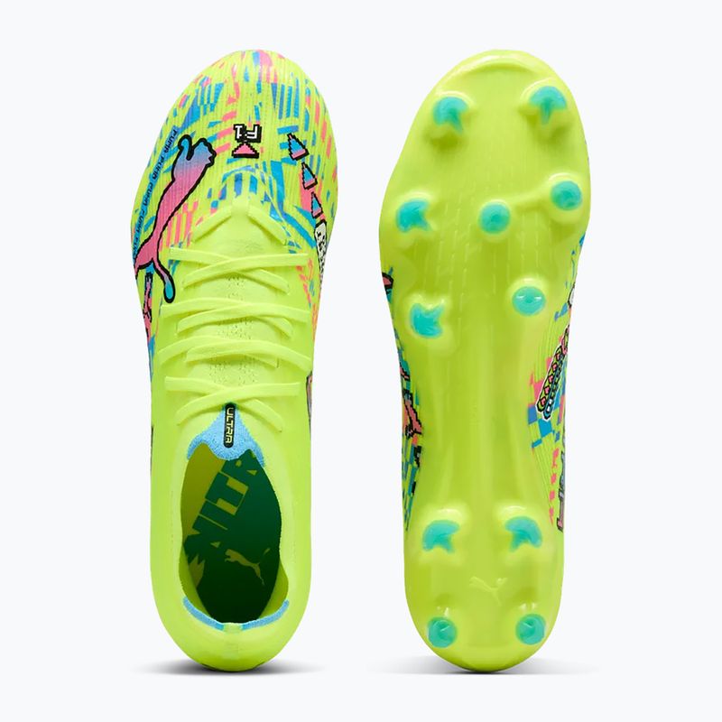Buty piłkarskie PUMA Ultra Nitro 7 Match Advanced Level FG/AG puma white/blue glimmer/pink glimmer/yellow alert 3
