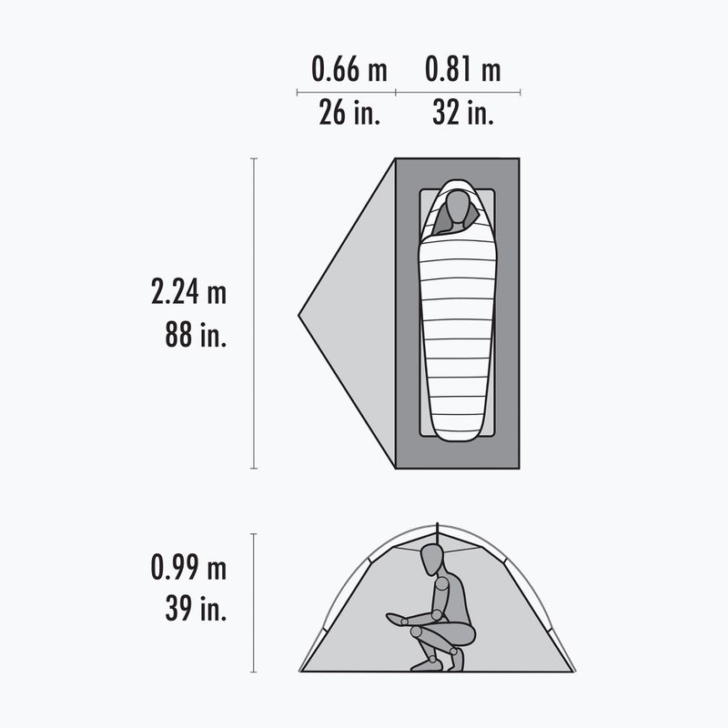 Namiot trekkingowy 1-osobowy MSR Hubba Hubba HD 1P Tent green 2
