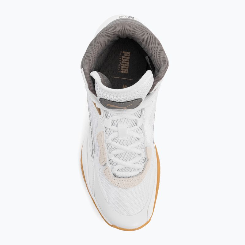Buty do koszykówki męskie PUMA Playmaker Pro Mid Trophies ash gray/cast iron/puma gold 6