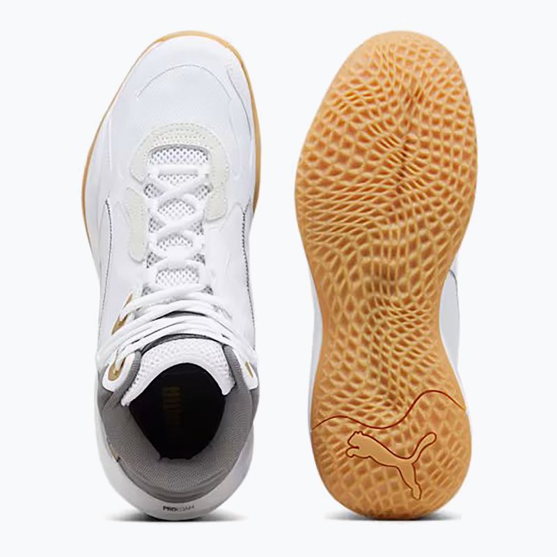 Buty do koszykówki męskie PUMA Playmaker Pro Mid Trophies ash gray/cast iron/puma gold 11