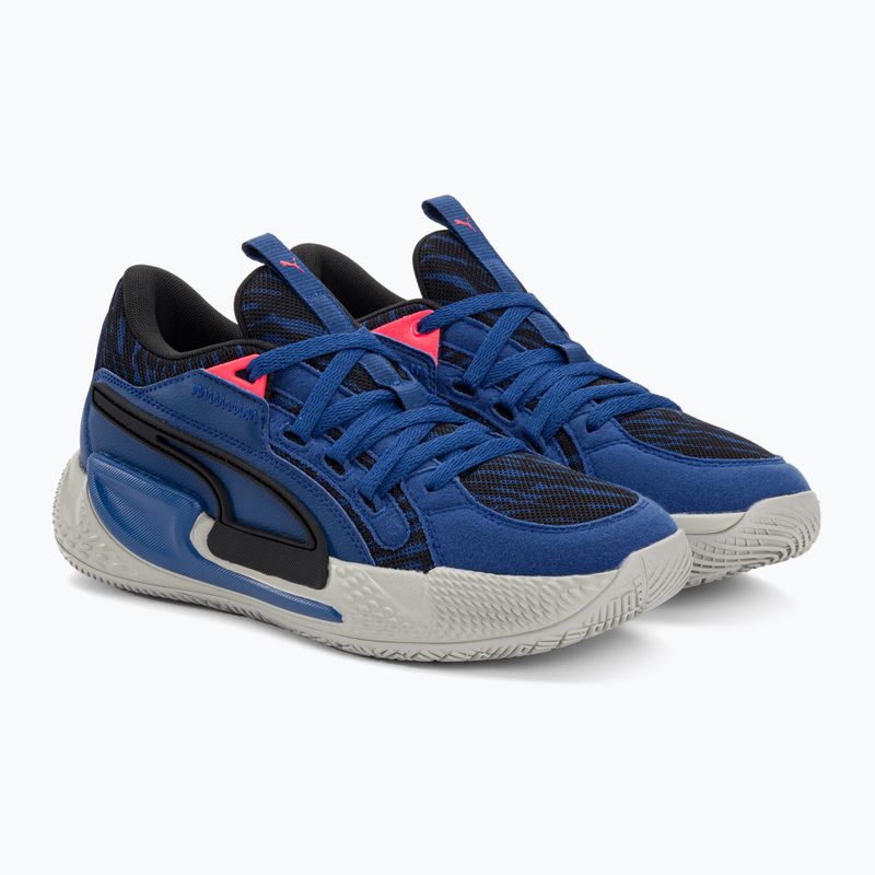Buty do koszykówki męskie PUMA Court Rider Chaos Clydes Closet royal/harbor mist/black/fire orchid 4