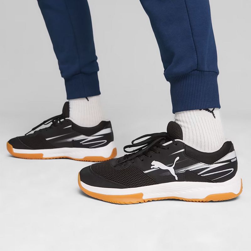 Buty do sportów halowych męskie PUMA Varion II puma black/cool light gray/yellow blaze/gum 8