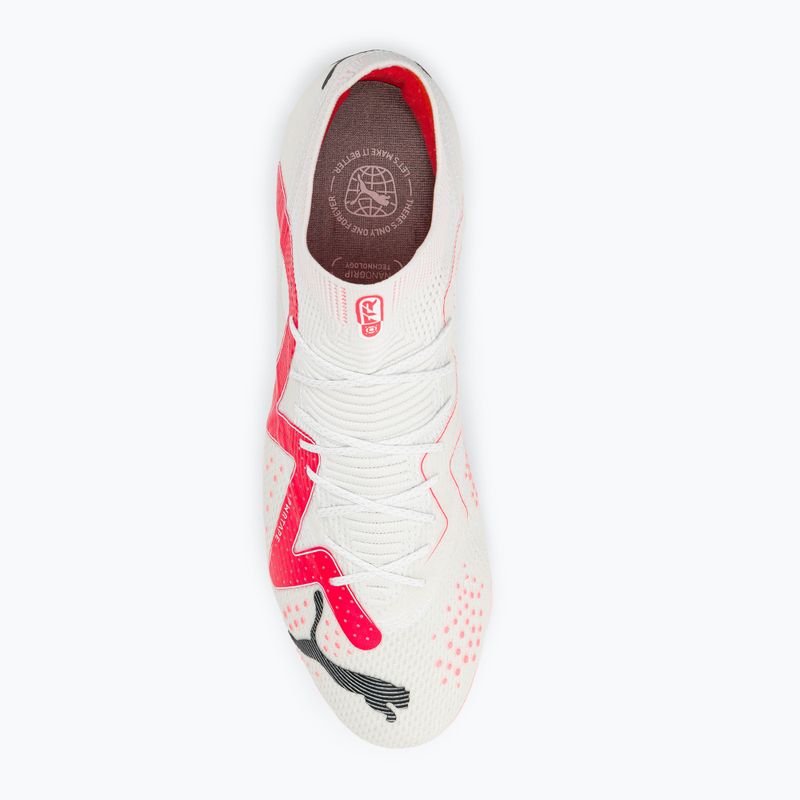 Buty piłkarskie męskie PUMA Future Ultimate FG/AG puma white/puma black/fire orchid 6