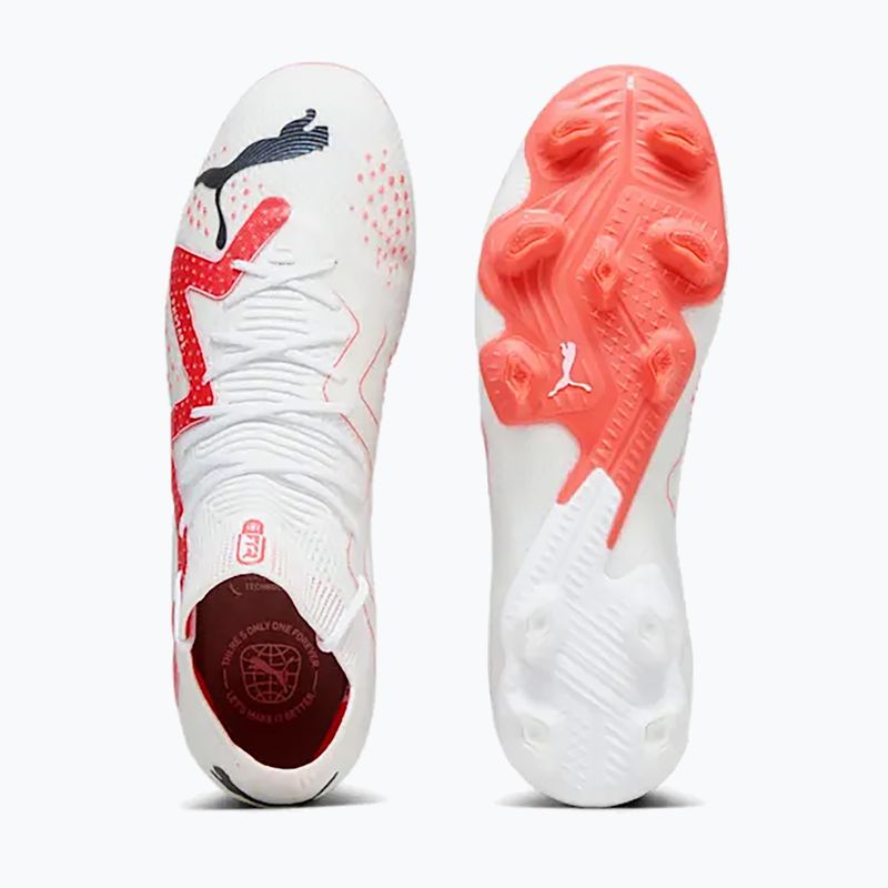 Buty piłkarskie męskie PUMA Future Ultimate FG/AG puma white/puma black/fire orchid 16