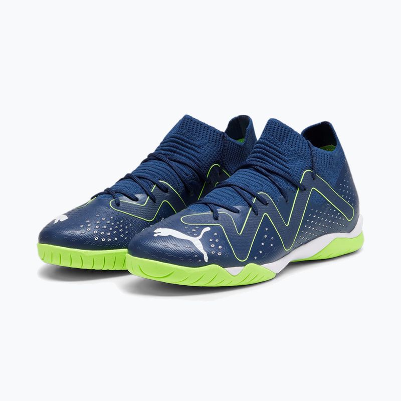 Buty piłkarskie dziecięce PUMA Future Match IT + Mid persian blue/puma white/pro green 7