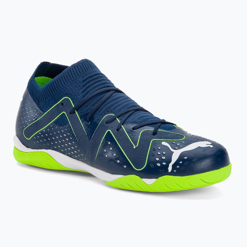 Buty piłkarskie dziecięce PUMA Future Match IT + Mid persian blue/puma white/pro green