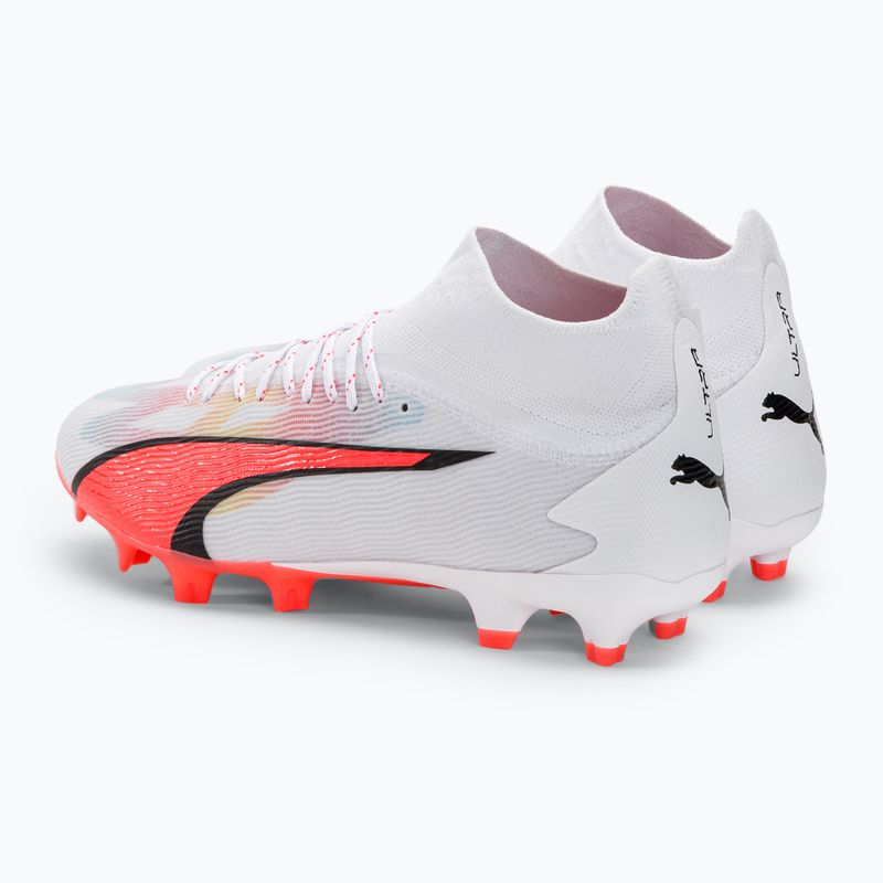 Buty piłkarskie męskie PUMA Ultra Pro FG/AG puma white/puma black/fire orchid 3