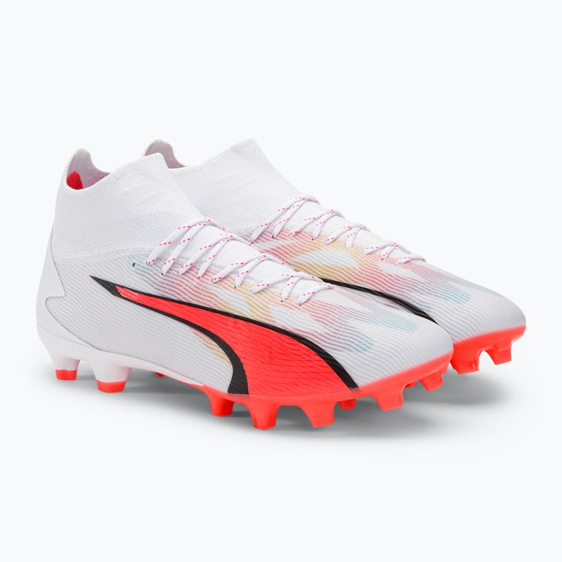 Buty piłkarskie męskie PUMA Ultra Pro FG/AG puma white/puma black/fire orchid 4