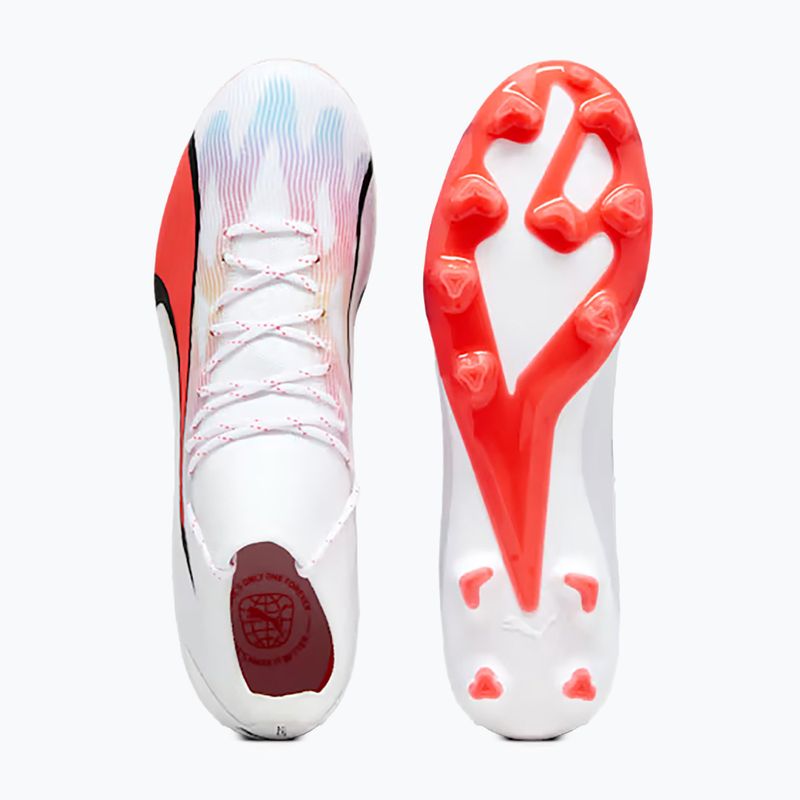 Buty piłkarskie męskie PUMA Ultra Pro FG/AG puma white/puma black/fire orchid 14