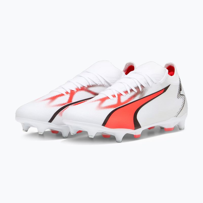 Buty piłkarskie męskie PUMA Ultra Match MXSG puma white/puma black/fire orchid 13