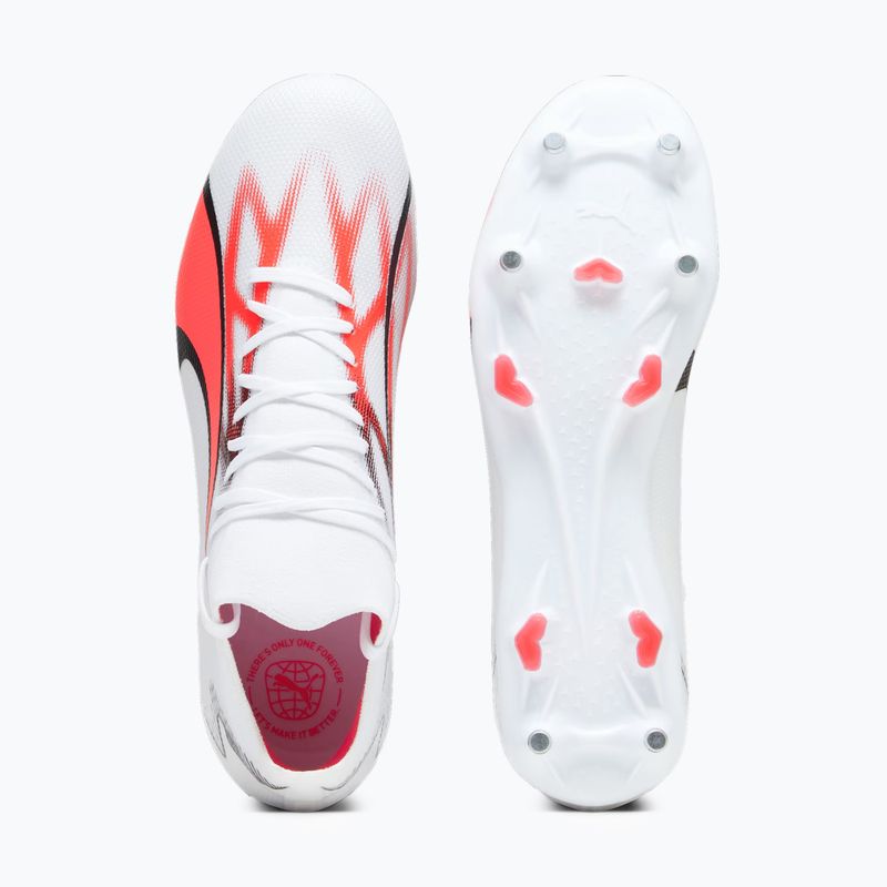 Buty piłkarskie męskie PUMA Ultra Match MXSG puma white/puma black/fire orchid 15