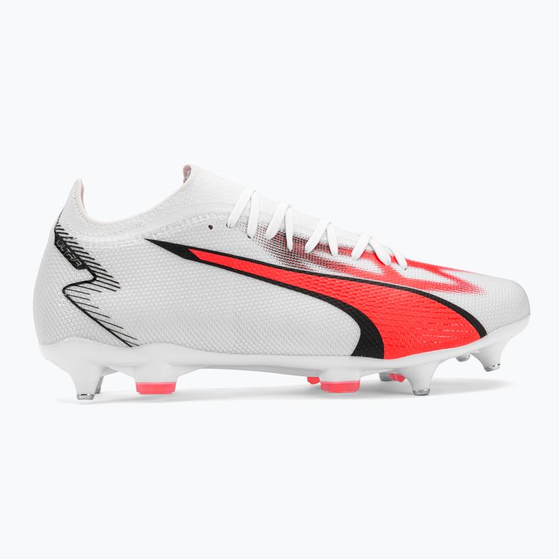Buty piłkarskie męskie PUMA Ultra Match MXSG puma white/puma black/fire orchid 2