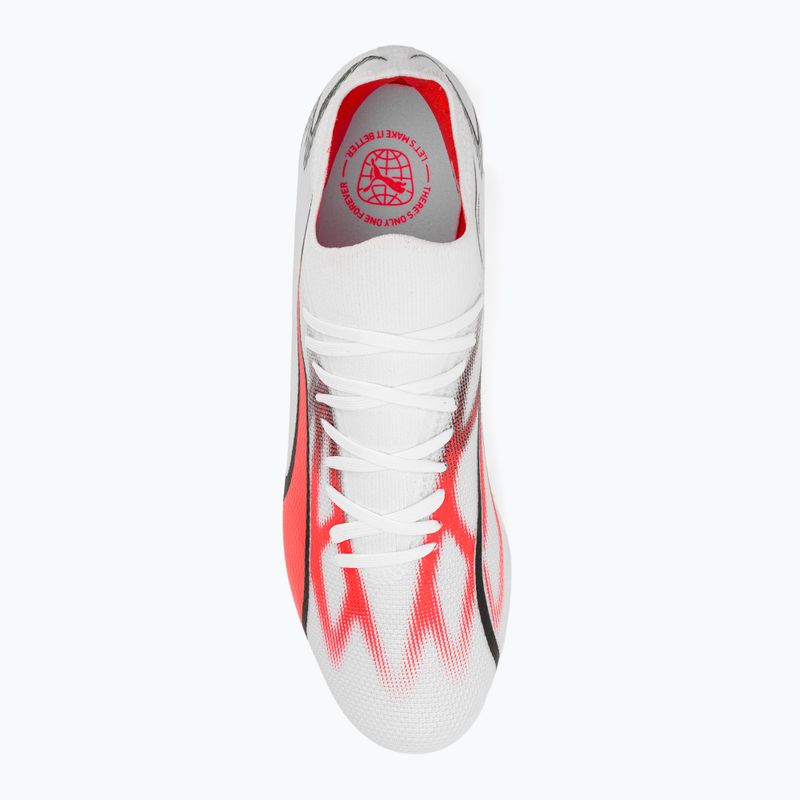 Buty piłkarskie męskie PUMA Ultra Match MXSG puma white/puma black/fire orchid 6