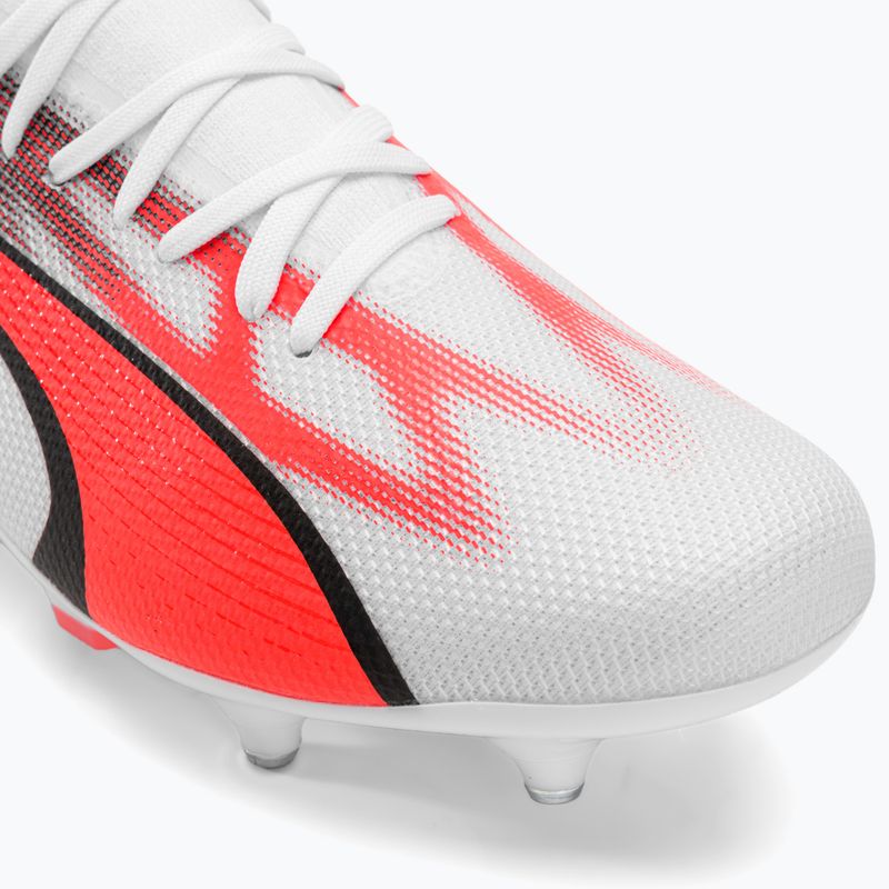 Buty piłkarskie męskie PUMA Ultra Match MXSG puma white/puma black/fire orchid 7