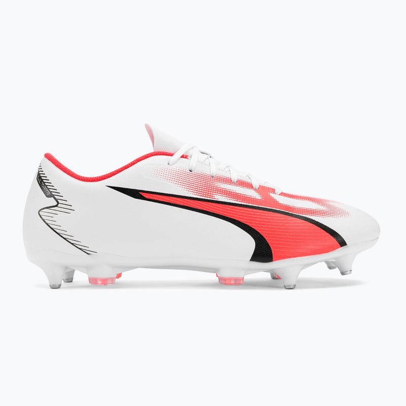 Buty piłkarskie męskie PUMA Ultra Play MXSG puma white/puma black/fire orchid 2