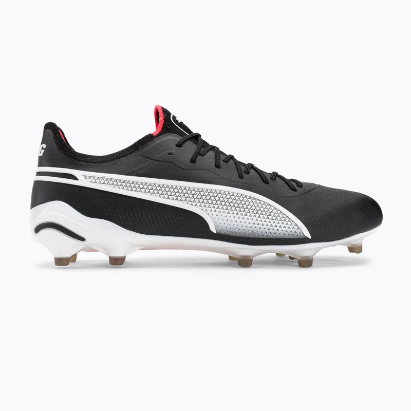 Buty piłkarskie męskie PUMA King Ultimate FG/AG puma black/puma white/fire orchid 2