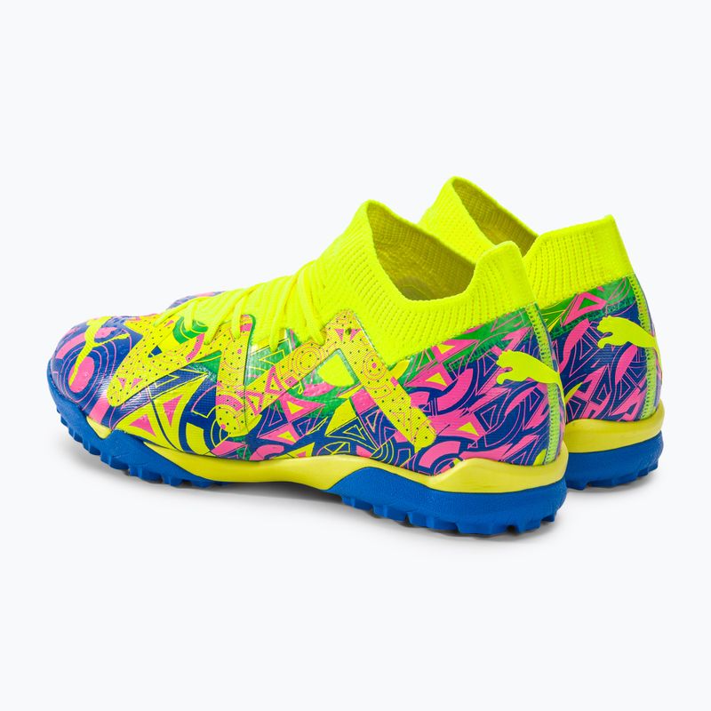Buty piłkarskie dziecięce PUMA Future Match Energy TT + Mid ultra blue/yellow alert/luminous pink 3