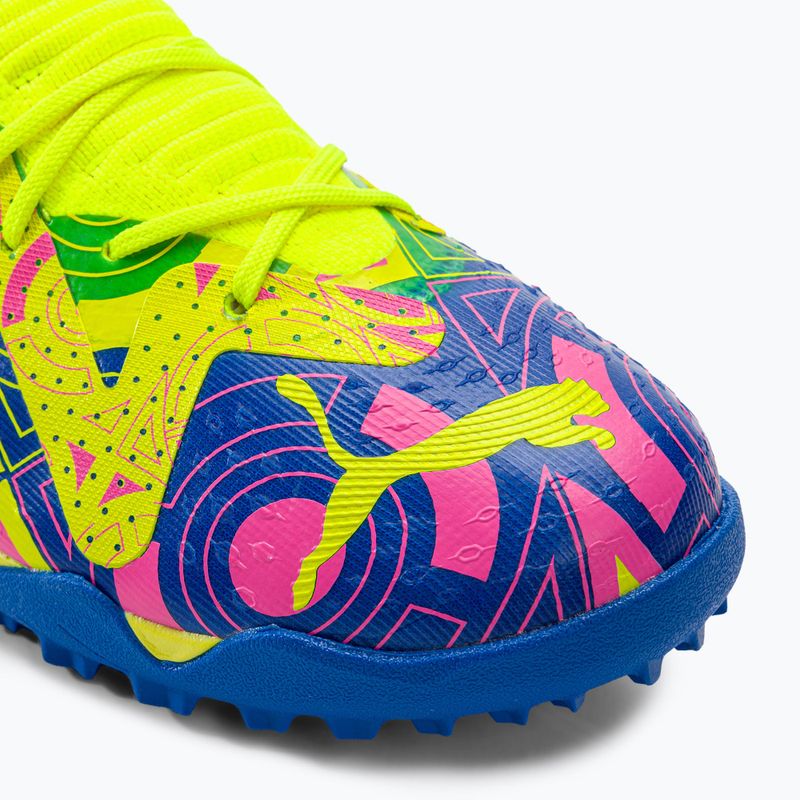 Buty piłkarskie dziecięce PUMA Future Match Energy TT + Mid ultra blue/yellow alert/luminous pink 7