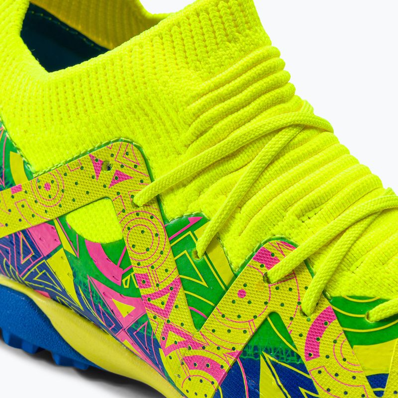 Buty piłkarskie dziecięce PUMA Future Match Energy TT + Mid ultra blue/yellow alert/luminous pink 8