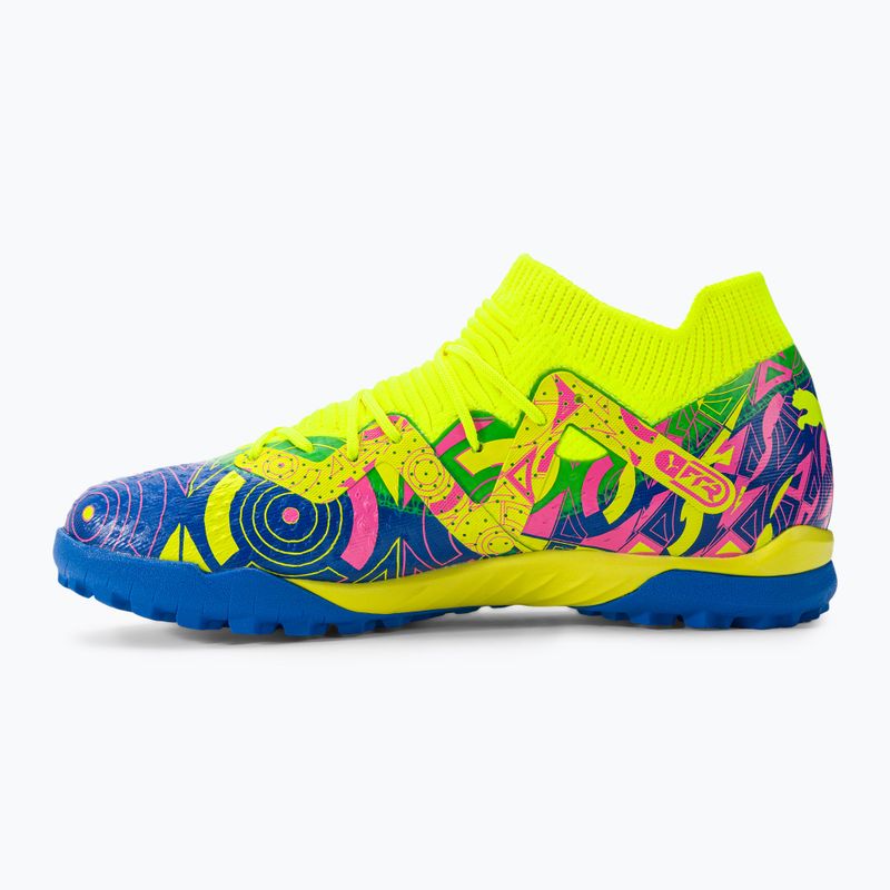 Buty piłkarskie dziecięce PUMA Future Match Energy TT + Mid ultra blue/yellow alert/luminous pink 10