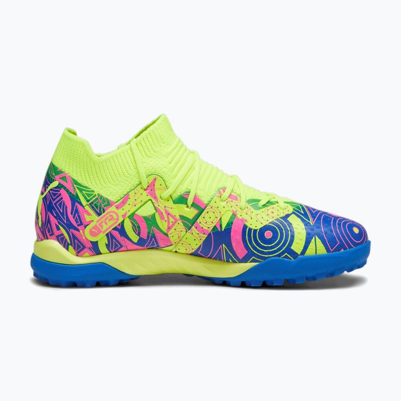 Buty piłkarskie dziecięce PUMA Future Match Energy TT + Mid ultra blue/yellow alert/luminous pink 12