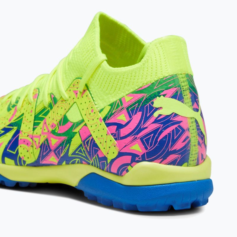 Buty piłkarskie dziecięce PUMA Future Match Energy TT + Mid ultra blue/yellow alert/luminous pink 14