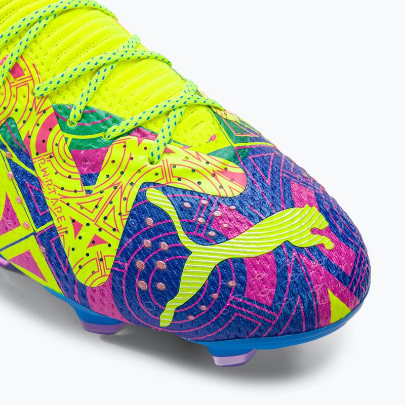 Buty piłkarskie męskie PUMA Future Ultimate Energy FG/AG ultra blue/yellow alert/luminous pink 7