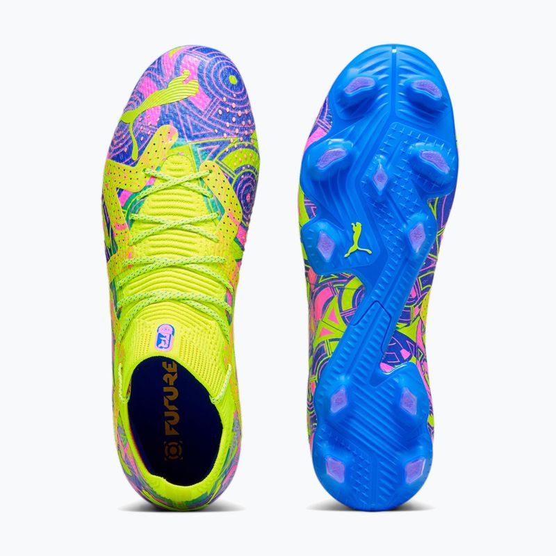 Buty piłkarskie męskie PUMA Future Ultimate Energy FG/AG ultra blue/yellow alert/luminous pink 15