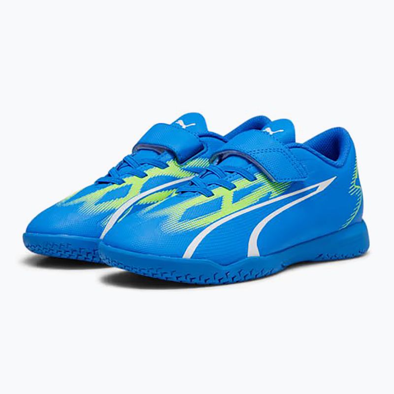 Buty piłkarskie dziecięce PUMA Ultra Play IT V ultra blue/puma white/pro green 8