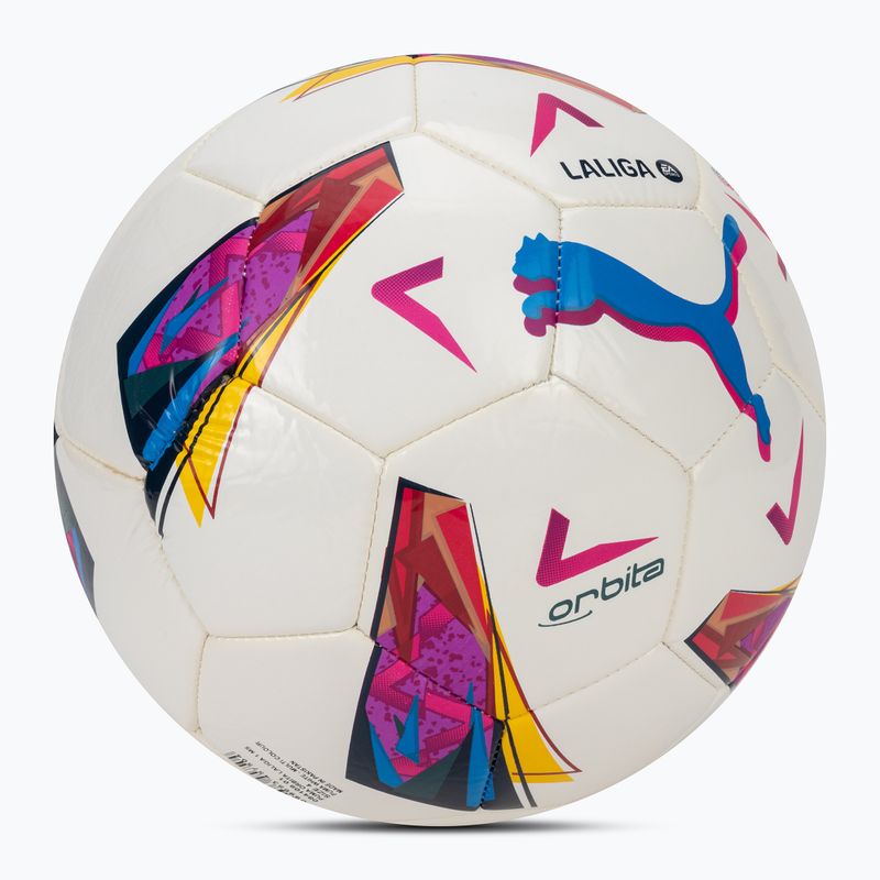 Piłka do piłki nożnej PUMA Orbita Laliga 1 Ms puma white/multi colour rozmiar 4 2