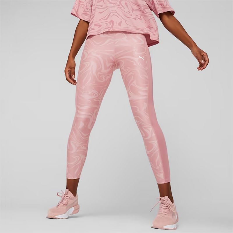 Legginsy treningowe damskie PUMA Train Favorites AOP High Waist 7/8 future pink 3