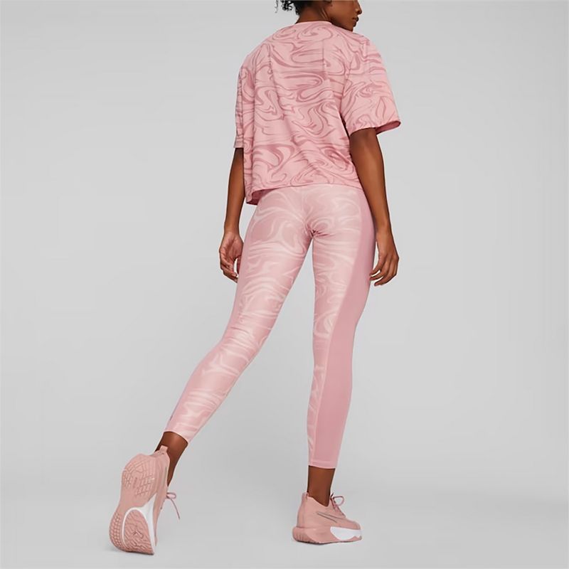 Legginsy treningowe damskie PUMA Train Favorites AOP High Waist 7/8 future pink 4