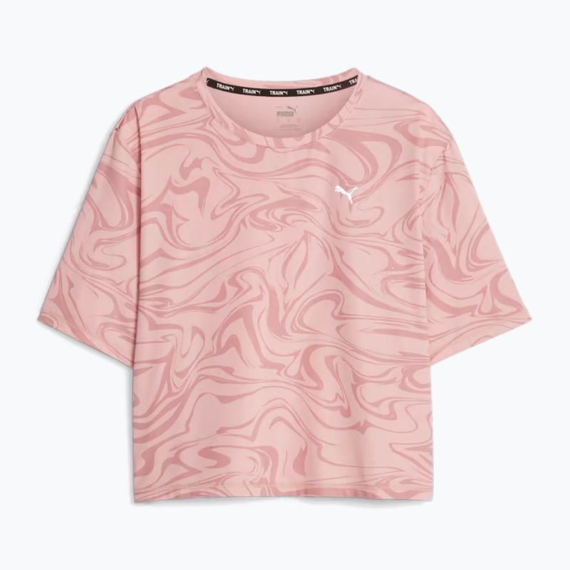 Koszulka damska PUMA Train Favorite Aop Crop future pink
