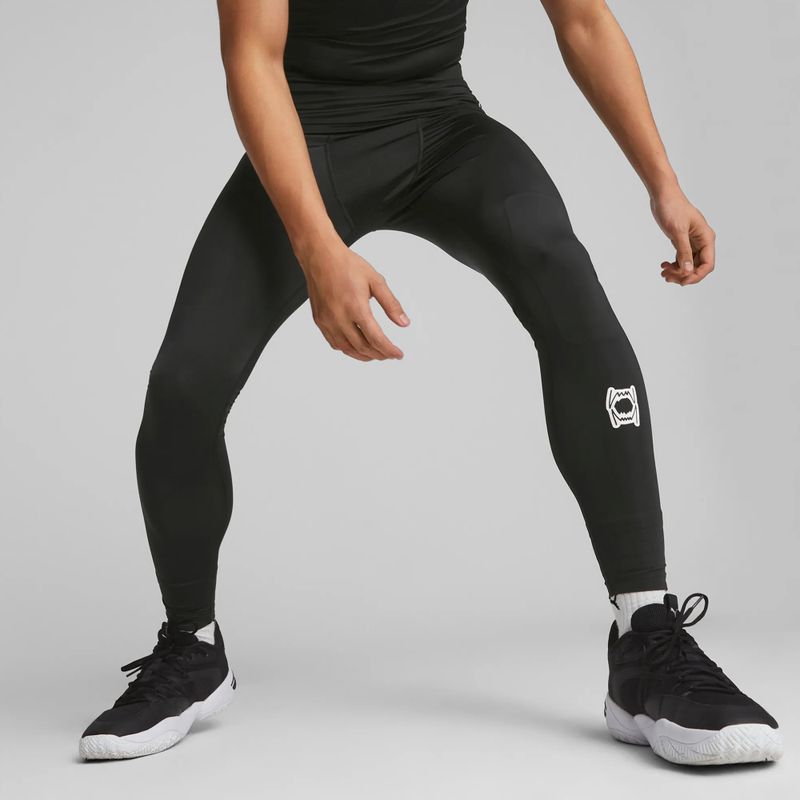Legginsy koszykarskie męskie PUMA Hoops Team Full Baselayer puma black 3
