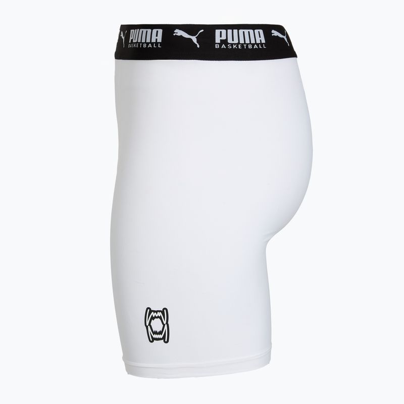 Spodenki koszykarskie męskie PUMA Hoops Team Baselayer puma white 3