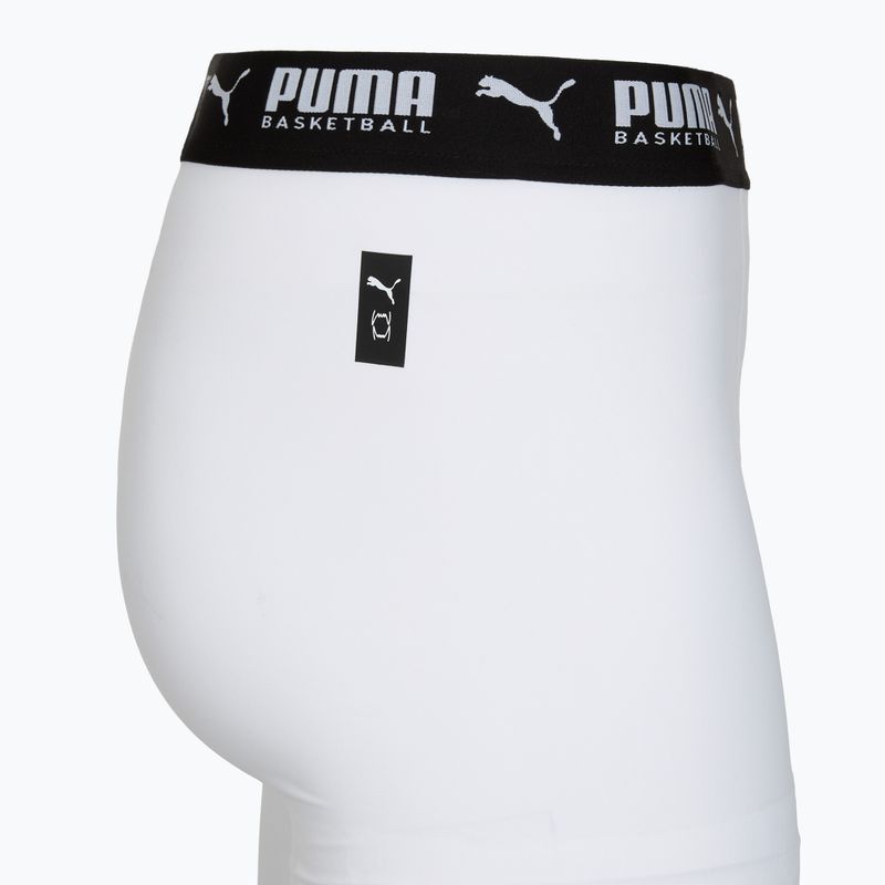 Spodenki koszykarskie męskie PUMA Hoops Team Baselayer puma white 4