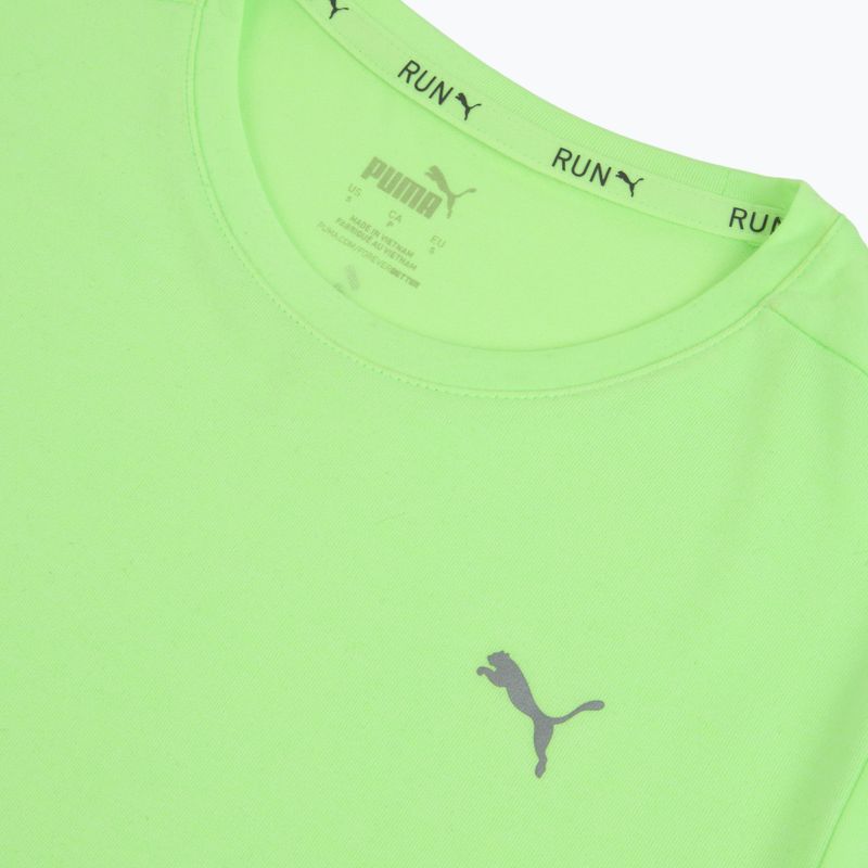Koszulka do biegania damska PUMA Run Favorite Heather green/neon 3