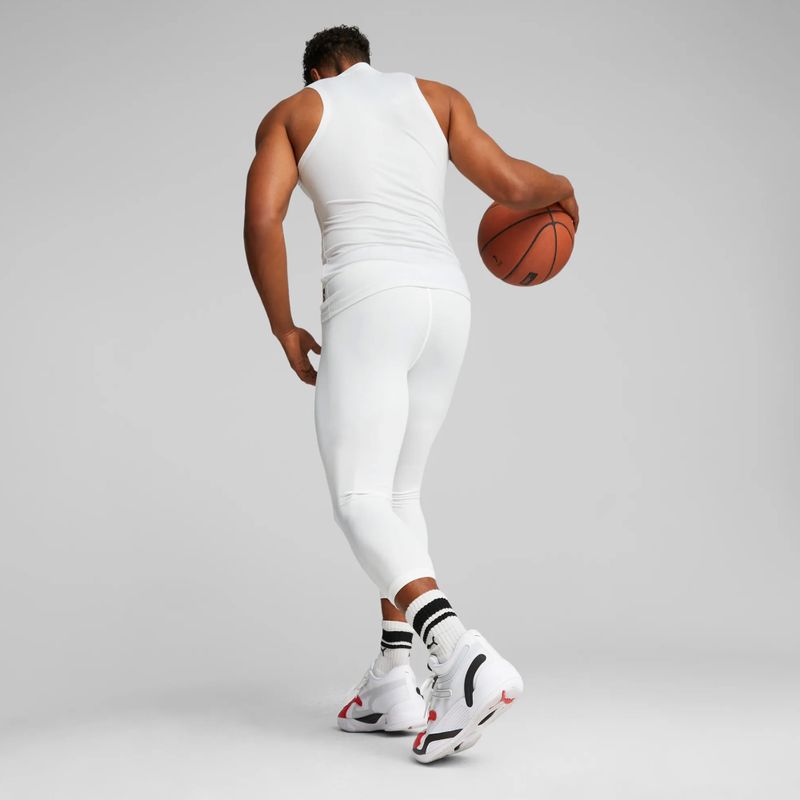 Koszulka koszykarska męska PUMA Hoops Team Slvs Baselayer puma white 5