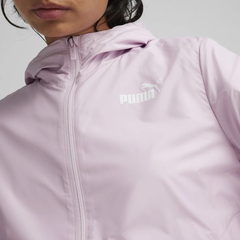 Kurtka przeciwwiatrowa damska PUMA ESS Solid Windbreaker Hoodie grape mist 6