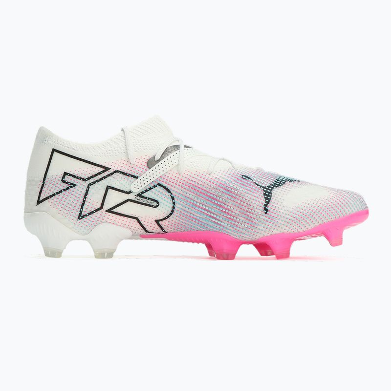 Buty piłkarskie PUMA Future 7 Ultimate Low FG/AG white/black/poison pink/bright aqua/silver mist 9