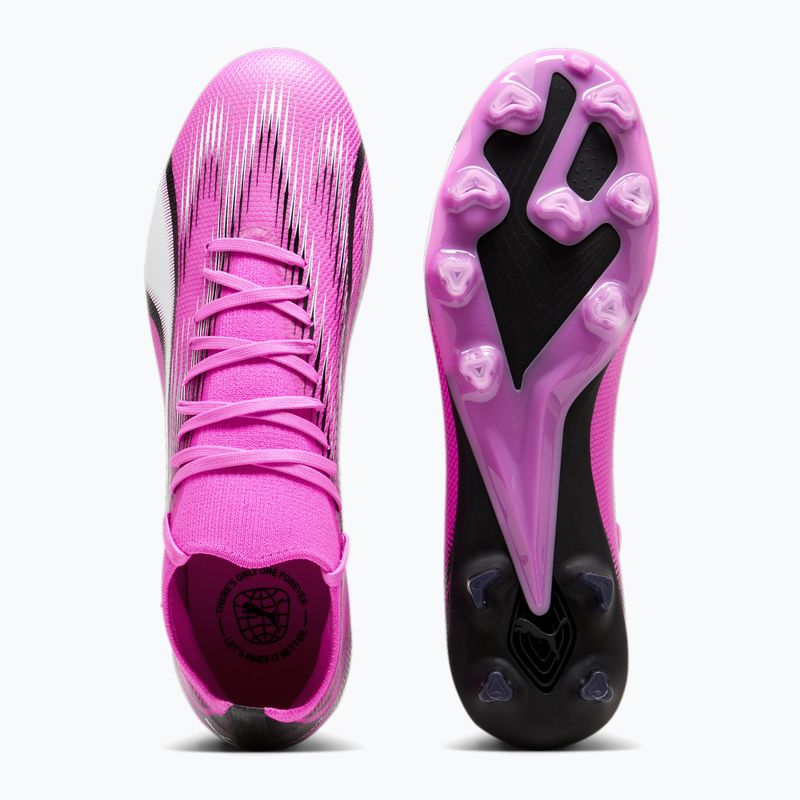 Buty piłkarskie PUMA Ultra Match FG/AG poison pink/puma white/puma black 11