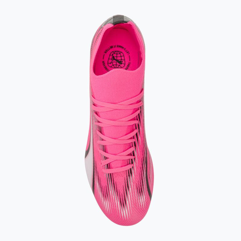 Buty piłkarskie PUMA Ultra Match FG/AG poison pink/puma white/puma black 5