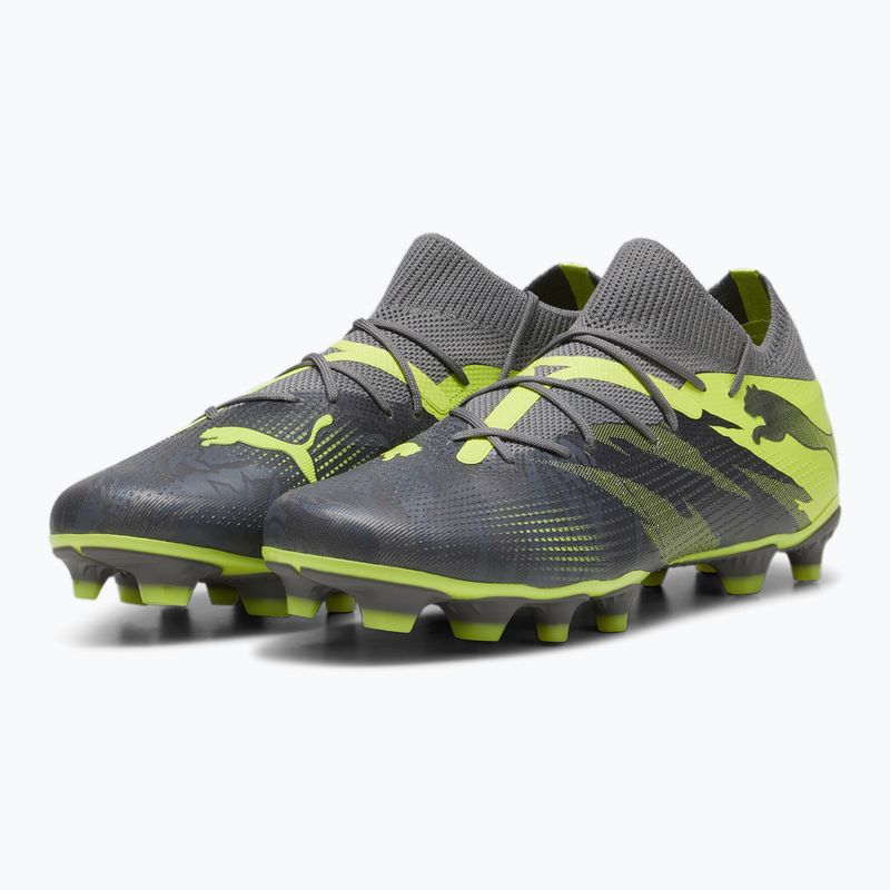 Buty piłkarskie PUMA Future 7 Match Rush FG/AG strong gray/cool dark gray/electric lime 10