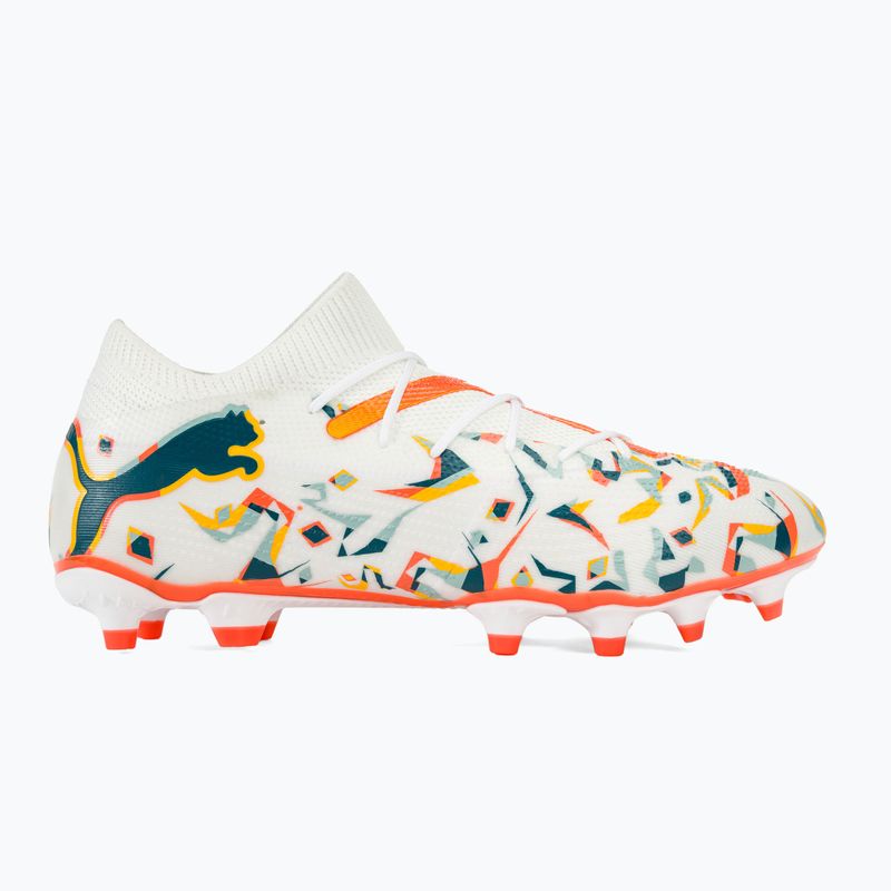 Buty piłkarskie PUMA Future 7 Match Creativity FG/AG white/ocean tropic/turquoise surf/hot heat/sunstream 2