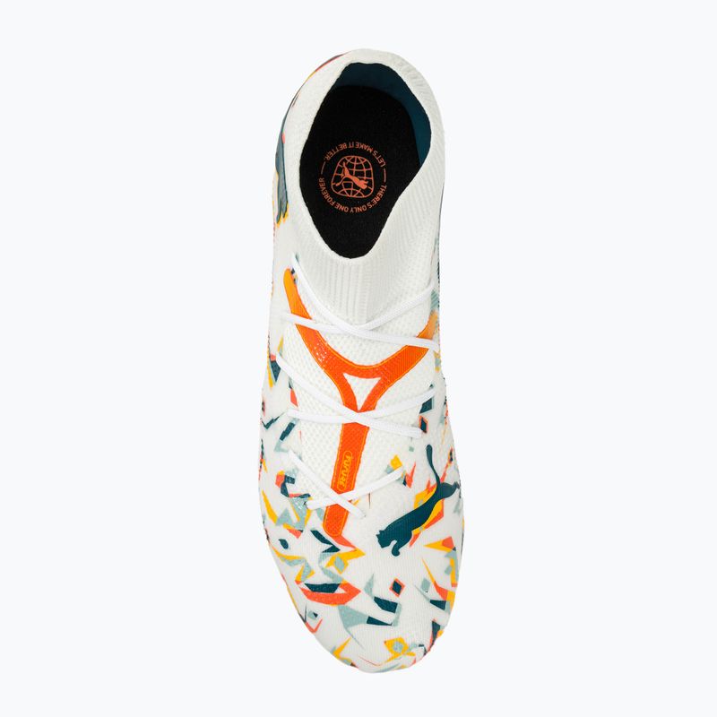 Buty piłkarskie PUMA Future 7 Match Creativity FG/AG white/ocean tropic/turquoise surf/hot heat/sunstream 5