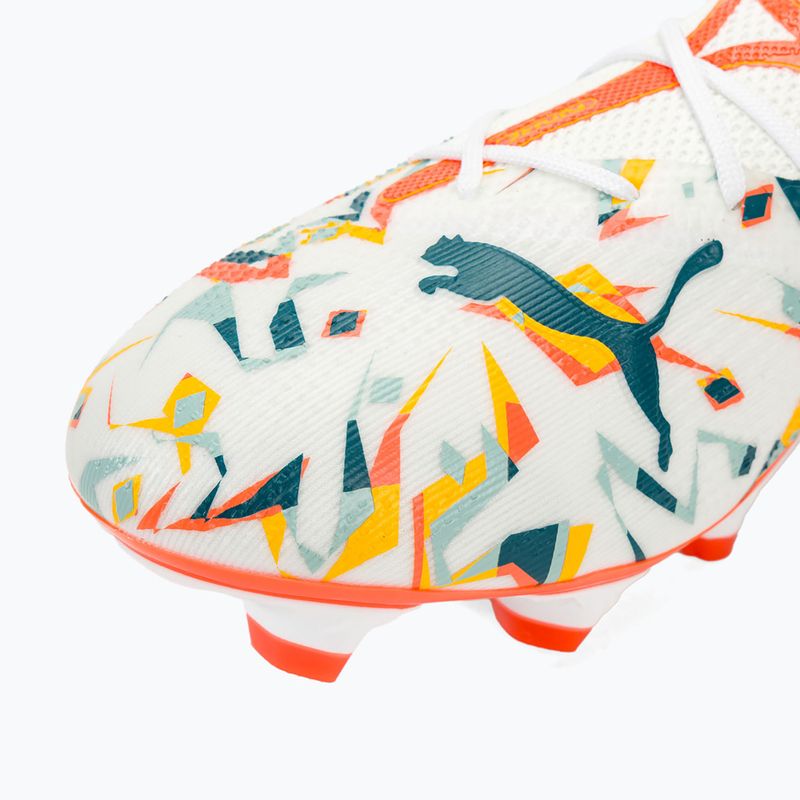 Buty piłkarskie PUMA Future 7 Match Creativity FG/AG white/ocean tropic/turquoise surf/hot heat/sunstream 7