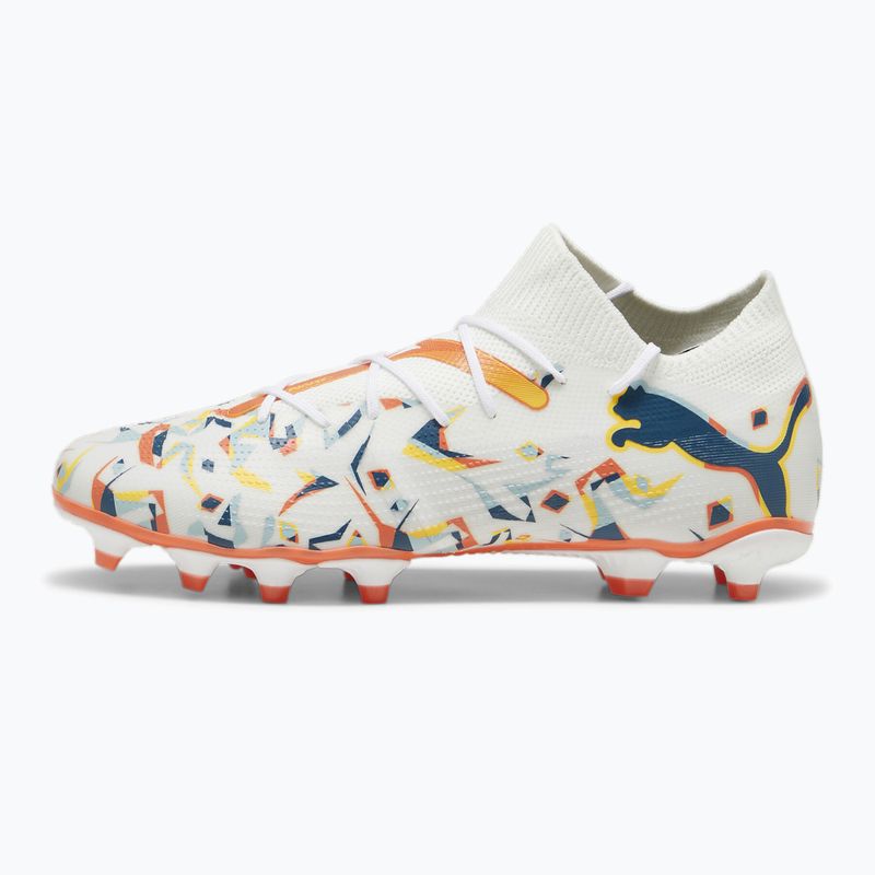 Buty piłkarskie PUMA Future 7 Match Creativity FG/AG white/ocean tropic/turquoise surf/hot heat/sunstream 8